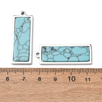Dyed Synthetic Turquoise Pendants GG-CBA1E47-07P-1