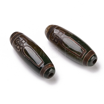 Tibetan Style dZi Beads X-TDZI-E004-02-1