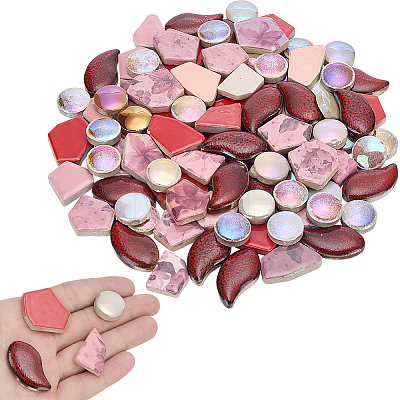 500G 4 Styles Porcelain Mosaic Tiles PORC-SP0001-18-1