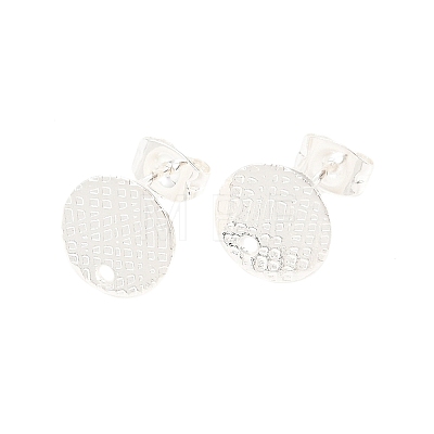 304 Stainless Steel Ear Stud Findings STAS-O119-14A-S-1