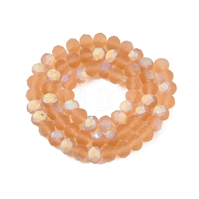 Transparent Glass Beads Strands EGLA-A044-T8mm-MB23-1