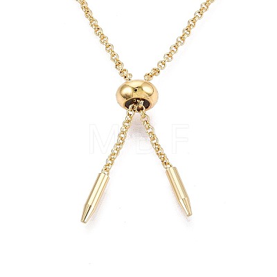 Adjustable Brass Slider Bracelets Making KK-T059-01G-NF-1