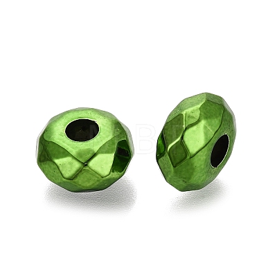 UV Plating Acrylic European Beads OACR-E033-22-07-1