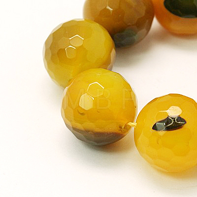 Natural Agate Beads Strands G-H1593-8mm-M-1