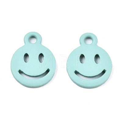 Spray Painted Alloy Charms PALLOY-T075-121G-RS-1