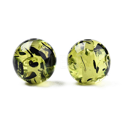 Resin Imitation Amber Beads RESI-N034-01-C04-1
