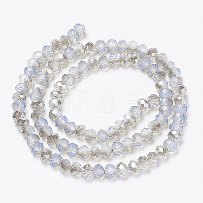 Electroplate Glass Beads Strands EGLA-A034-J4mm-E02-1