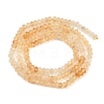 Heated Natural Citrine Beads Strands G-B175-A05-2x4mm-1
