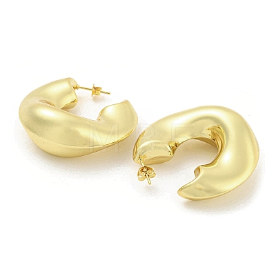 Rack Plating Brass Stud Earrings EJEW-K263-35G-1