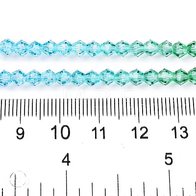 Gradient Color Baking Painted Glass Bead Strands DGLA-A039-T4mm-A018-1