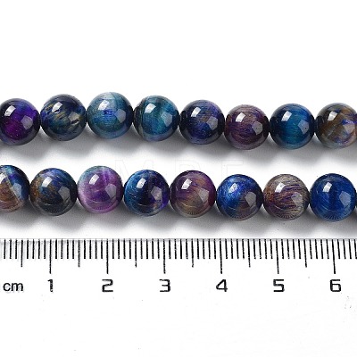 Natural Rainbow Tiger Eye Beads Strands G-NH0002-A01-B01-1