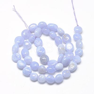 Natural Agate Beads Strands G-R445-8x10-10-1