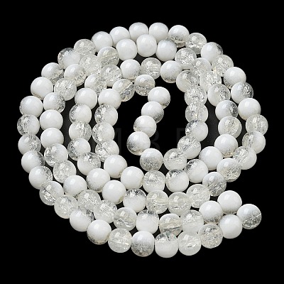 Crackle Glass Beads X1-GLAA-U001-8mm-07-1