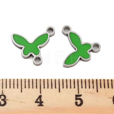 304 Stainless Steel Enamel Connector Charms STAS-Z078-21P-1