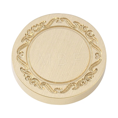 Flower Frame Brass Stamp Heads AJEW-M037-09G-08-1