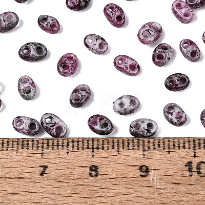 Picasso Glass Seed Beads GL-N001-02E-1