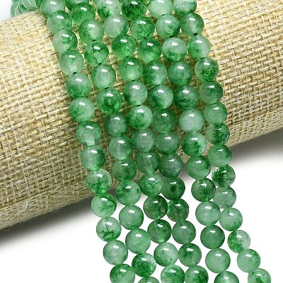 Natural Malaysia Jade Beads Strands G-L645-C01-6mm-28-1