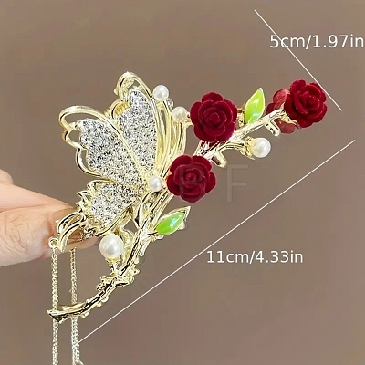 Metal Rhinestone Claw Hair Clips PW-WG3B1B1-01-1