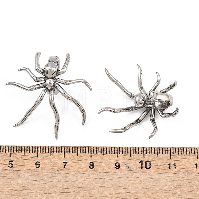 316 Surgical Stainless Spider Cuff Earrings EJEW-C160-03AS-1