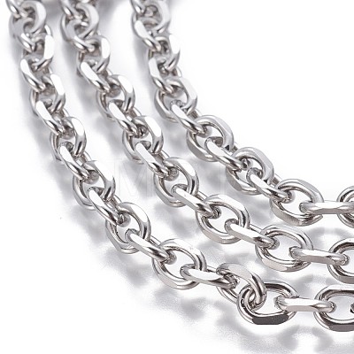 3.28 Feet 304 Stainless Steel Cable Chains X-CHS-P007-27P-01-1
