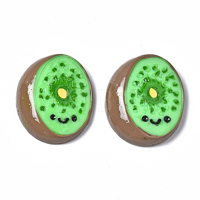 Spray Painted Resin Cabochons CRES-Q215-009-1