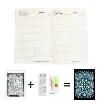DIY Diamond Painting Notebook Kits DIAM-PW0003-032-1