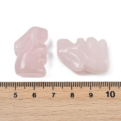 Natural Rose Quartz Rabbit Display Decorations G-R007-02J-1