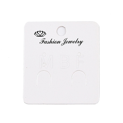 Rectangle Paper Crown Printed Earring Display Cards CDIS-T004-01-1