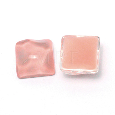 Opaque Resin Cabochons Accessories RESI-WH0011-30G-1