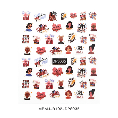 Summer Nail Decals Stickers MRMJ-R102-DP8035-1