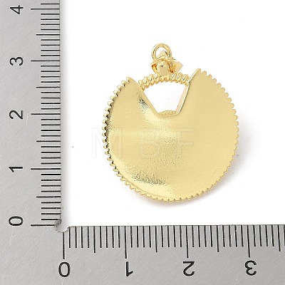 Cat Eye Pendants KK-P294-42G-01-1