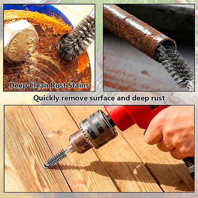 30Pcs 30 Styles Stainless Steel Bore Brush FIND-DL0001-02-1