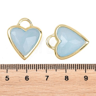 Natural White Jade Faceted Pendants G-Z154-01G-08-1