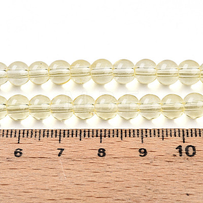 Baking Paint Transparent Glass Beads X1-DGLA-N006-6mm-03-1