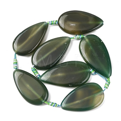 Natural Banded Agate Beads Strands G-F825-E02-01-1