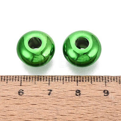UV Plating Opaque Acrylic European Beads PACR-T017-19M-09-1