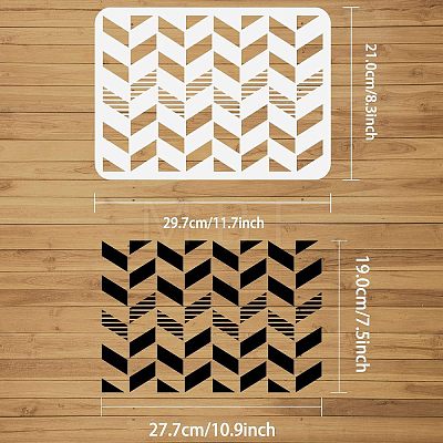 Large Plastic Reusable Drawing Painting Stencils Templates DIY-WH0202-523-1