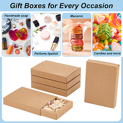 Kraft Paper Storage Gift Drawer Boxes CON-WH0095-56B-1