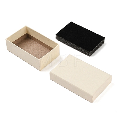 Cardboard Paper Jewelry Storage Boxes with Sponge CON-P023-01C-02-1