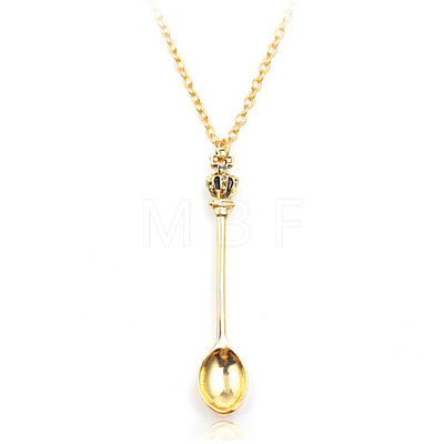 Teaspoon Alloy Pendant Necklaces for Women FS-WG6242D-03-1