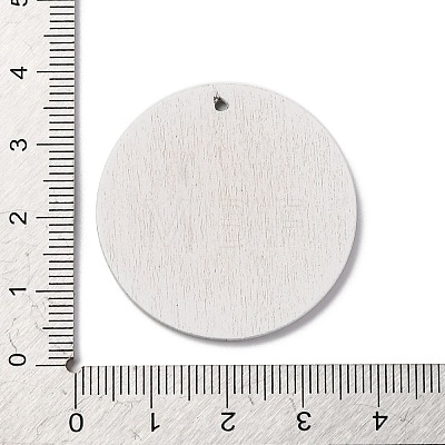 Single Face Printed Wood Pendants WOOD-B009-01K-1