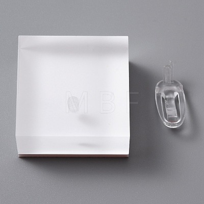 Square Acrylic Finger Ring Display Stands RDIS-WH0001-22-1
