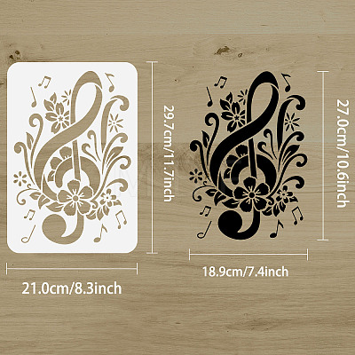 Plastic Drawing Painting Stencils Templates DIY-WH0396-0048-1