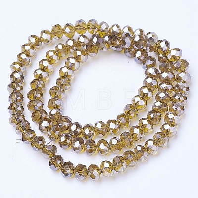 Electroplate Glass Beads Strands EGLA-A034-T8mm-A12-1