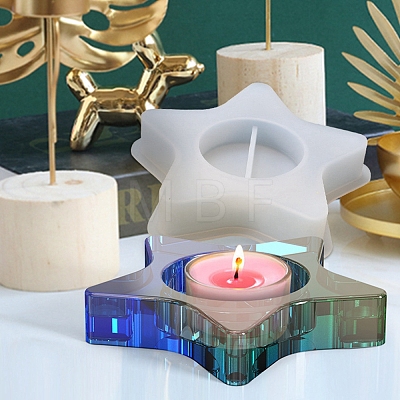 Star Candle Holder Silicone Molds DIY-I046-13-1