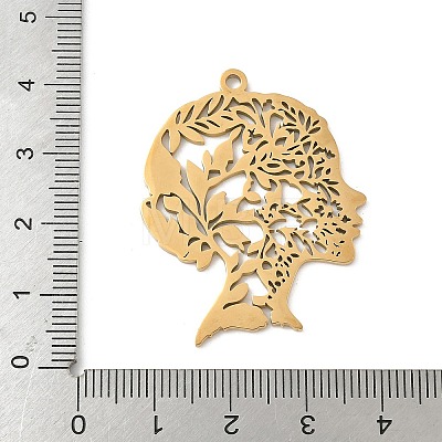304 Stainless Steel Pendants STAS-V016-16G-1