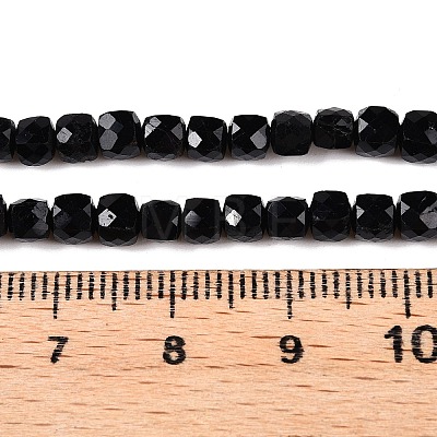 Natural Black Tourmaline Beads Strands G-N342-109A-1