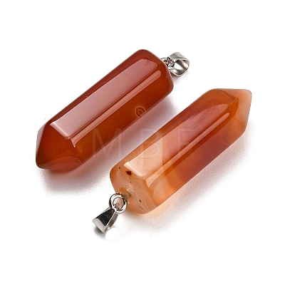 Natural Carnelian Pendants GG-CBAA0EE-02P-16-1