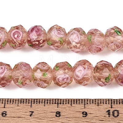 Handmade Luminous Lampwork Beads Strands LAMP-N037-01C-1