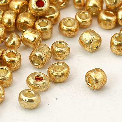 (Repacking Service Available) 6/0 Glass Seed Beads SEED-C028-4mm-1107-1